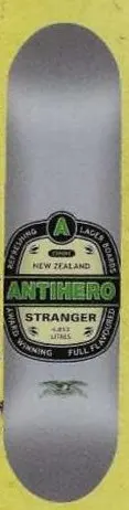 Anti Hero Stranger Lager deck in the Deluxe Distribution 2001 Spring