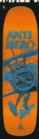 Anti Hero Team Baron deck in the Deluxe Distribution 2005 Back To School