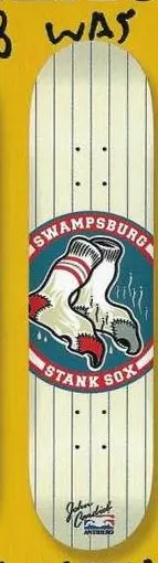 Anti Hero Cardiel Swampsburg Stank Sox deck in the Deluxe Distribution 2005 Back To School