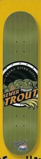 Anti Hero Hewitt Sewer Trout deck in the Deluxe Distribution 2005 Back To School