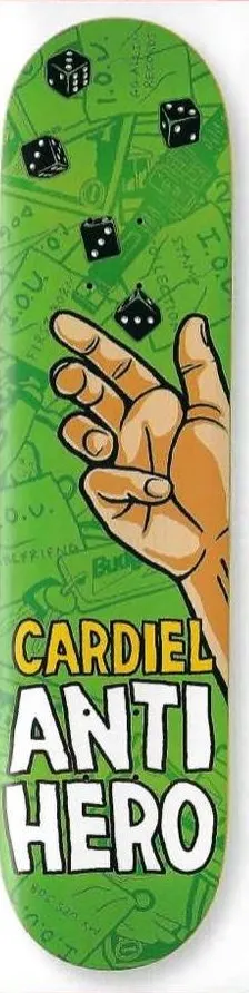 Anti Hero Cardiel 3s deck in the Deluxe Distribution 2005 Fall