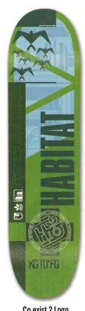 Habitat Co Exist 2 Logo deck in the DNA Distribution 2000 Fall