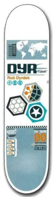 Alien Workshop Dyrdek Flight Series deck in the DNA Distribution 2000 Fall