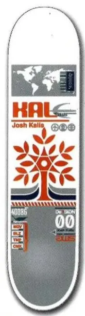 Alien Workshop Kalis Flight Series deck in the DNA Distribution 2000 Fall