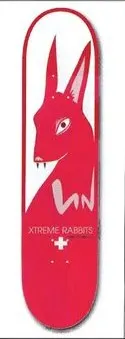 Alien Workshop Xtreme Rabbits deck in the DNA Distribution 2002