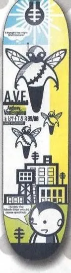 Alien Workshop A.V.E. Limited Edition deck in the DNA Distribution Catalog 2000 Spring