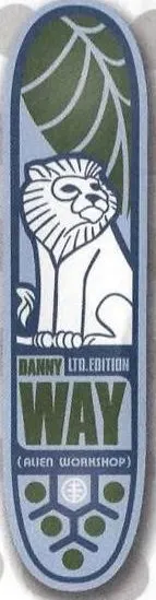 Alien Workshop Way Limited Edition deck in the DNA Distribution Catalog 2000 Spring