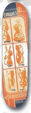 Alien Workshop Chiaroscuro deck in the DNA Distribution Catalog 2000 Spring