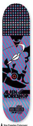 Alien Workshop Van Engelen Colorsync deck in the DNA Distribution Catalog 2006 Spring