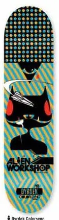 Alien Workshop Dyrdek Colorsync deck in the DNA Distribution Catalog 2006 Spring