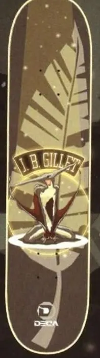 Deca Gillet Dino (Pterodactyl) deck in the Dwindle Distribution 2002 Spring