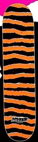 Speed Demons Orange Stripes deck in the Dwindle 2006 Spring