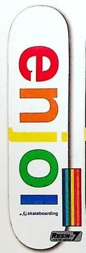Enjoi Spectrum (7 Colored Veneer) deck in the Dwindle 2006 Spring