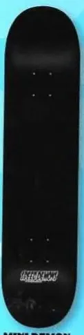 Speed Demons Mini Demon Painted Black deck in the Dwindle Distribution 2005 Fall