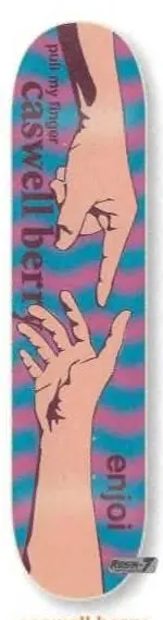 Enjoi Berry Pull My Finger deck in the Dwindle Distribution 2005 Summer Supplement