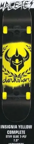 Darkstar Insignia Yellow deck in the Dwindle Distribution 2006 Fall
