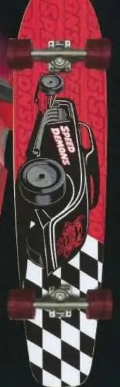 Speed Demons Longboard 34-Ford deck in the Dwindle Distribution 2006 Fall
