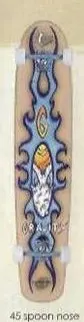 Gravity 45 Spoon Nose deck in the Eastern Skateboard Supply 2002 Fall Winter