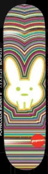 Popwar Popnicolor Bunny II deck in the Giant Distribution 2007 Spring Catalog
