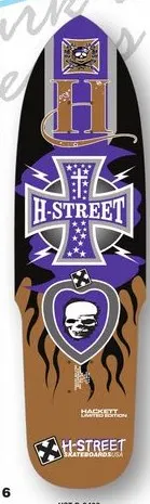 H-Street Hackett Purple Heart deck in the H Street Brochure 2009 Brochure