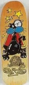 Santa Monica Airlines Natas Twin Kick deck in the Intensity Skates 1990 Fall Christmas