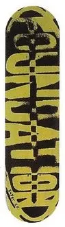 Foundation Wood Burn deck in the Intensity Skates 1995 Spring Summer