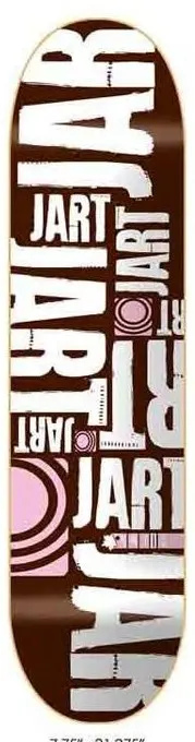 Jart Logo Series III V.2 (Brown) deck in the Jart 2006 Winter