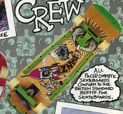 Pacer Rocket Eye deck in the R.a.D December 1989 (adverts)