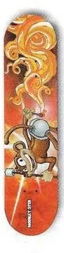 Monkey Stix Forces of Nature (Fire) deck in the Monster Skate 2002 Holiday