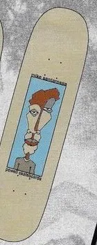 Powell Peralta Santarossa Dork deck in the Powell 1997 Spring Catalog