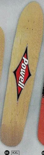 Powell Peralta Longboard Diamond deck in the Powell 1997 Spring Catalog