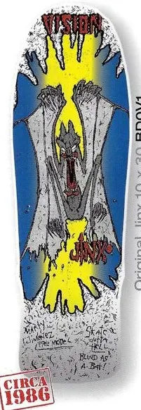 Vision Street Wear Original Jinx deck in the Select Distribution 2002