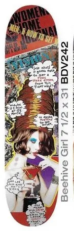 Vision Street Wear Beehive Girl deck in the Select Distribution 2002