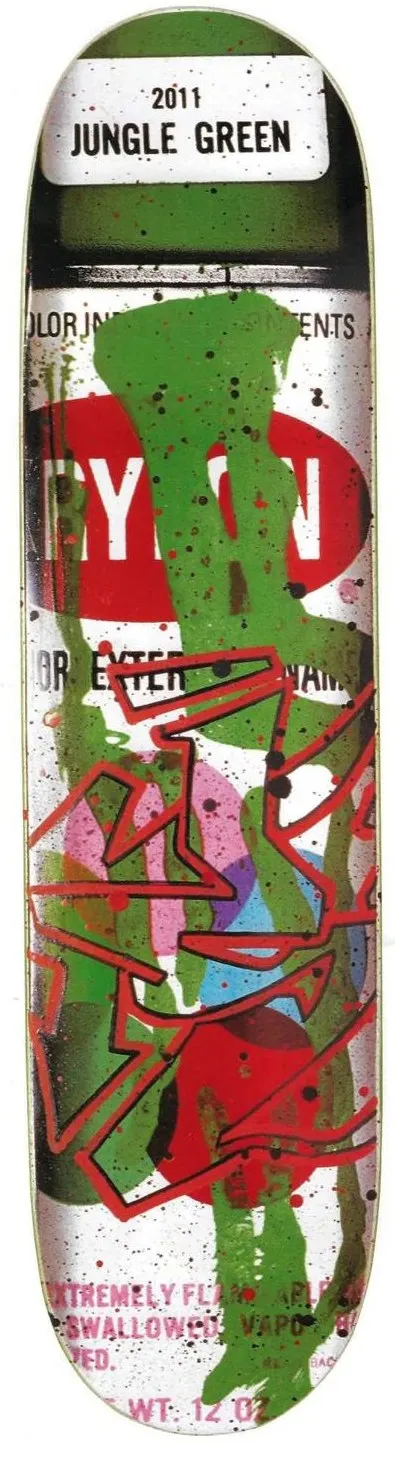 Sk8 On The Wall Untitled (Jungle Green) deck in the Sk8 On The Wall