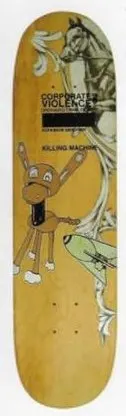 Sk8 On The Wall Untitled (Killing Machine) deck in the Sk8 On The Wall