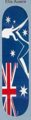 Brigade Ellis Aussie deck in the Skate One 2000 Fall Catalog