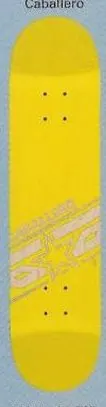 Brigade Caballero Star Logo (Yellow) deck in the Skate One 2000 Fall Catalog