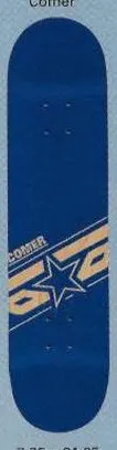 Brigade Comer Star Logo (Blue) deck in the Skate One 2000 Fall Catalog