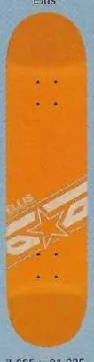 Brigade Ellis Star Logo (Orange) deck in the Skate One 2000 Fall Catalog