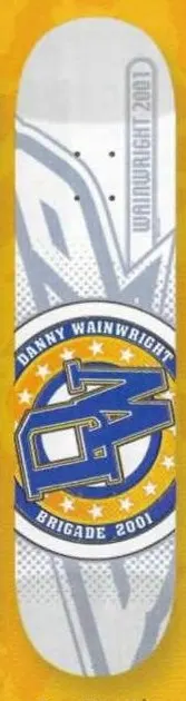 Brigade Wainwright DW Collegiate deck in the Skate One 2001 Summer Catalog
