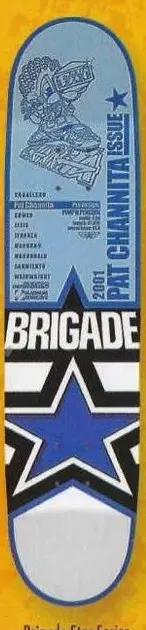 Brigade Star Series Channita deck in the Skate One 2001 Summer Catalog