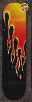 Powell Peralta Black Flames-1 deck in the Skate One 2001 Summer Catalog