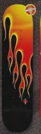 Powell Peralta Black Flames-2 deck in the Skate One 2001 Summer Catalog