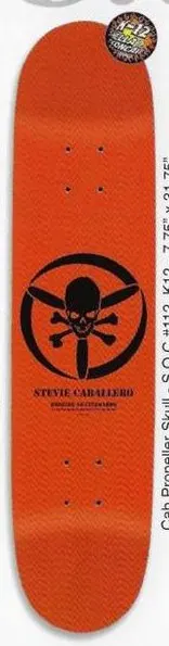 Powell Pro Cab Propeller Skull deck in the Skate One 2002 Summer Catalog
