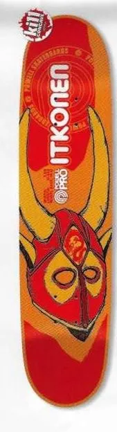 Powell Pro Itkonen Tribal Mask deck in the Skate One 2002 Summer Catalog