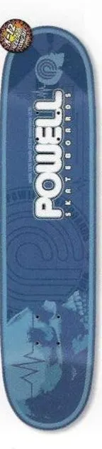 Powell Peralta Skull2 Blue deck in the Skate One 2002 Summer Catalog