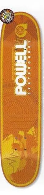 Powell Peralta Skull2 Orange deck in the Skate One 2002 Summer Catalog