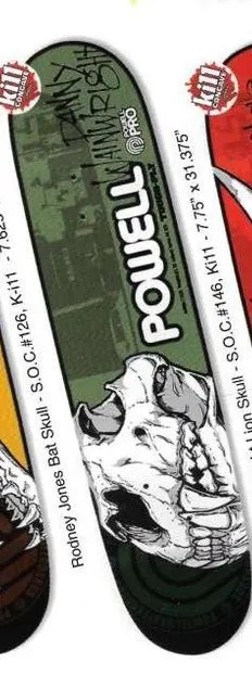 Powell Peralta Wainwright Lion Skull Blem (Green) deck in the Skate One 2003 Spring Catalog