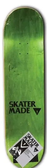Skater Made Everything Went Skate (Green stain) deck in the Skater Made 2018 Catalog