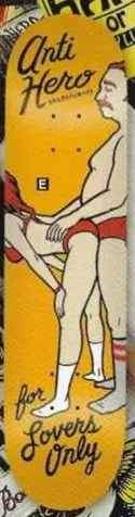 Anti Hero Team Lovers Only deck in the South Shore Catalog 2003